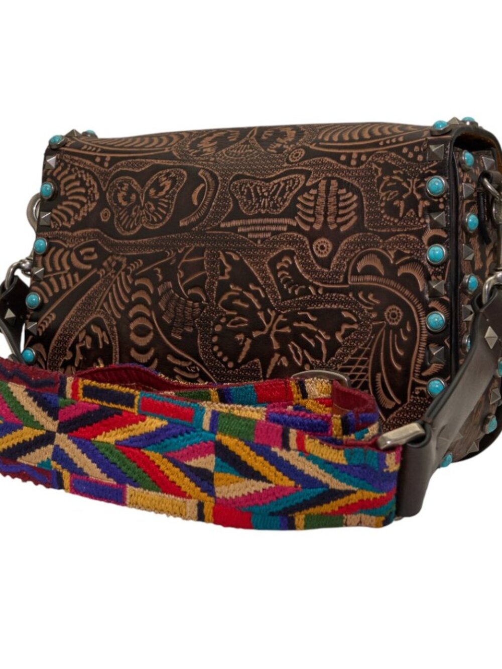 Valentino Guitar Rockstud Dark Brown - Picture 5 of 11